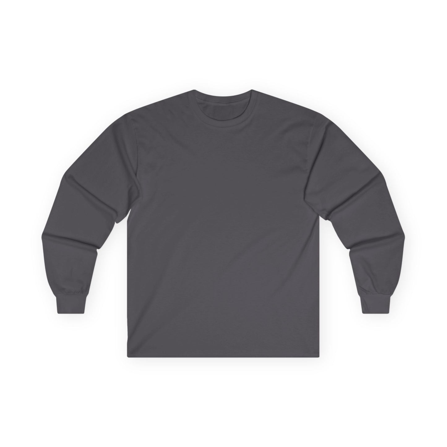 Unisex Ultra Cotton Stormy Grey Long Sleeve Medium Blend T Shirt