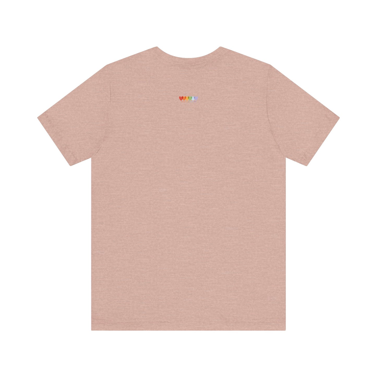 Unisex Heather Prism Peach Pink Light Blend Jersey Short Sleeve T Shirt