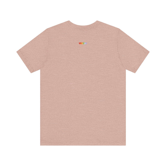 Unisex Heather Prism Peach Pink Light Blend Jersey Short Sleeve T Shirt
