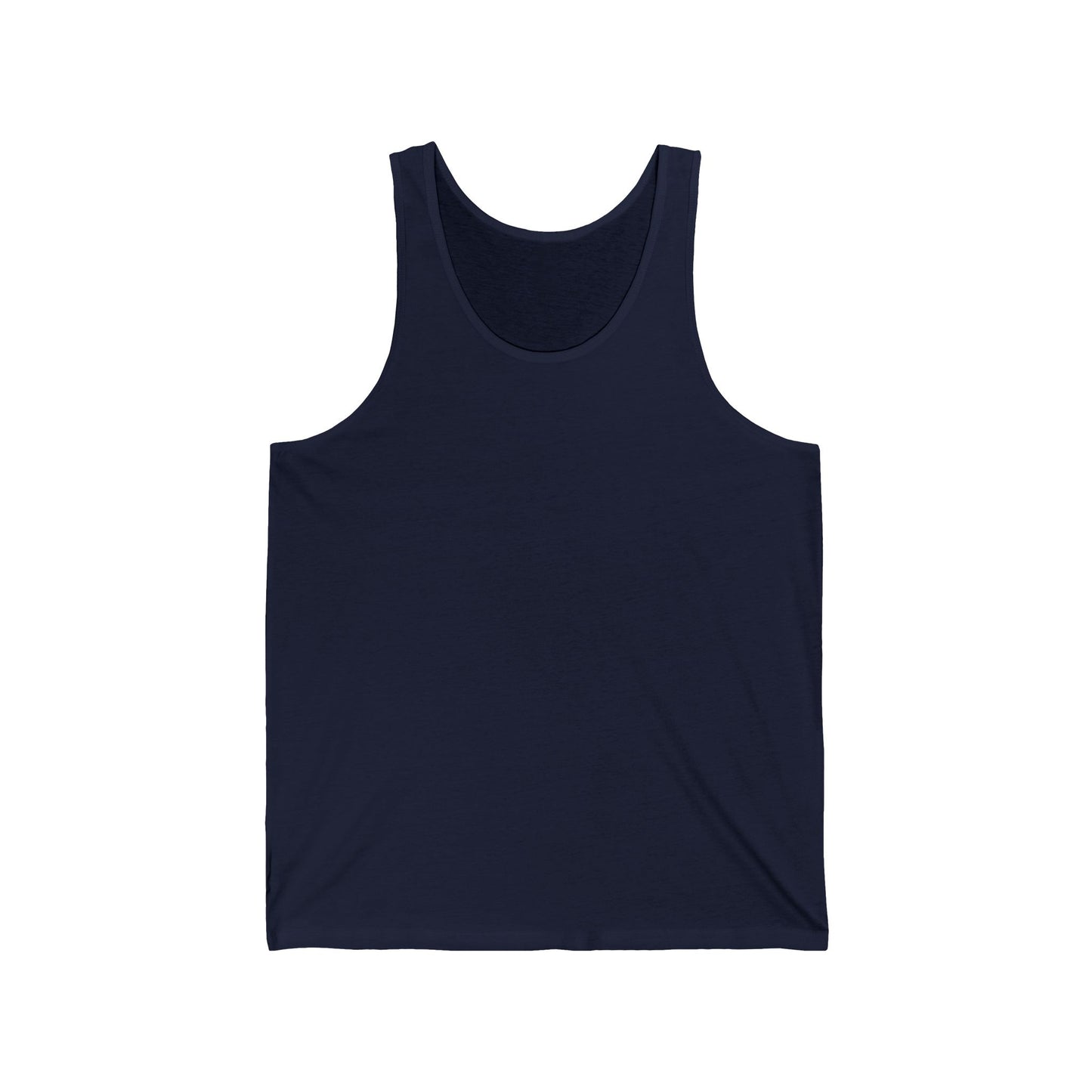 Unisex Navy Blue Extra Light Blend Jersey Tank Top