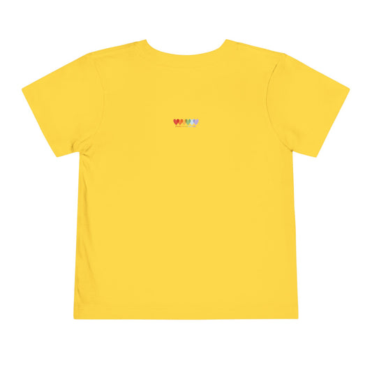 Toddler's Sun Yellow Short Sleeve Light Blend T Shirt
