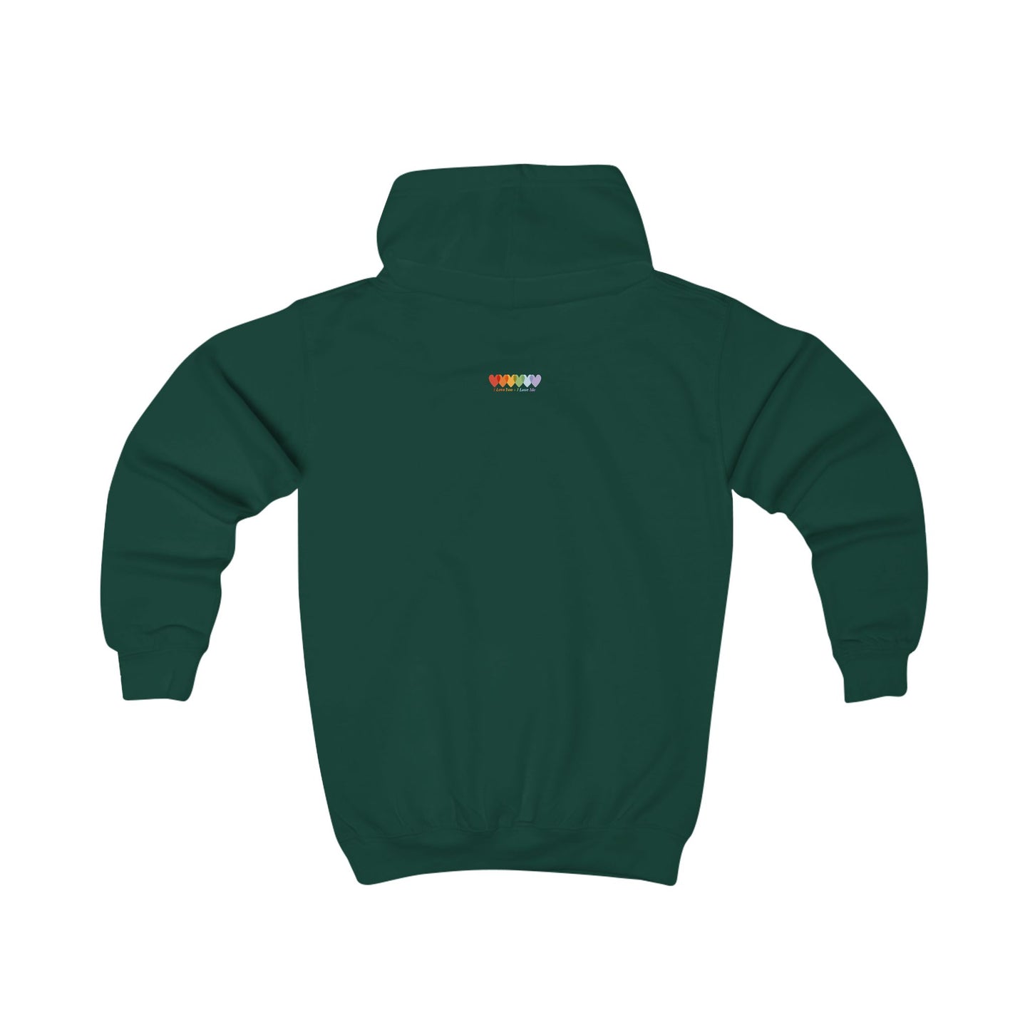 Children's Forest Green Medium-Heavy Blend Hoodie