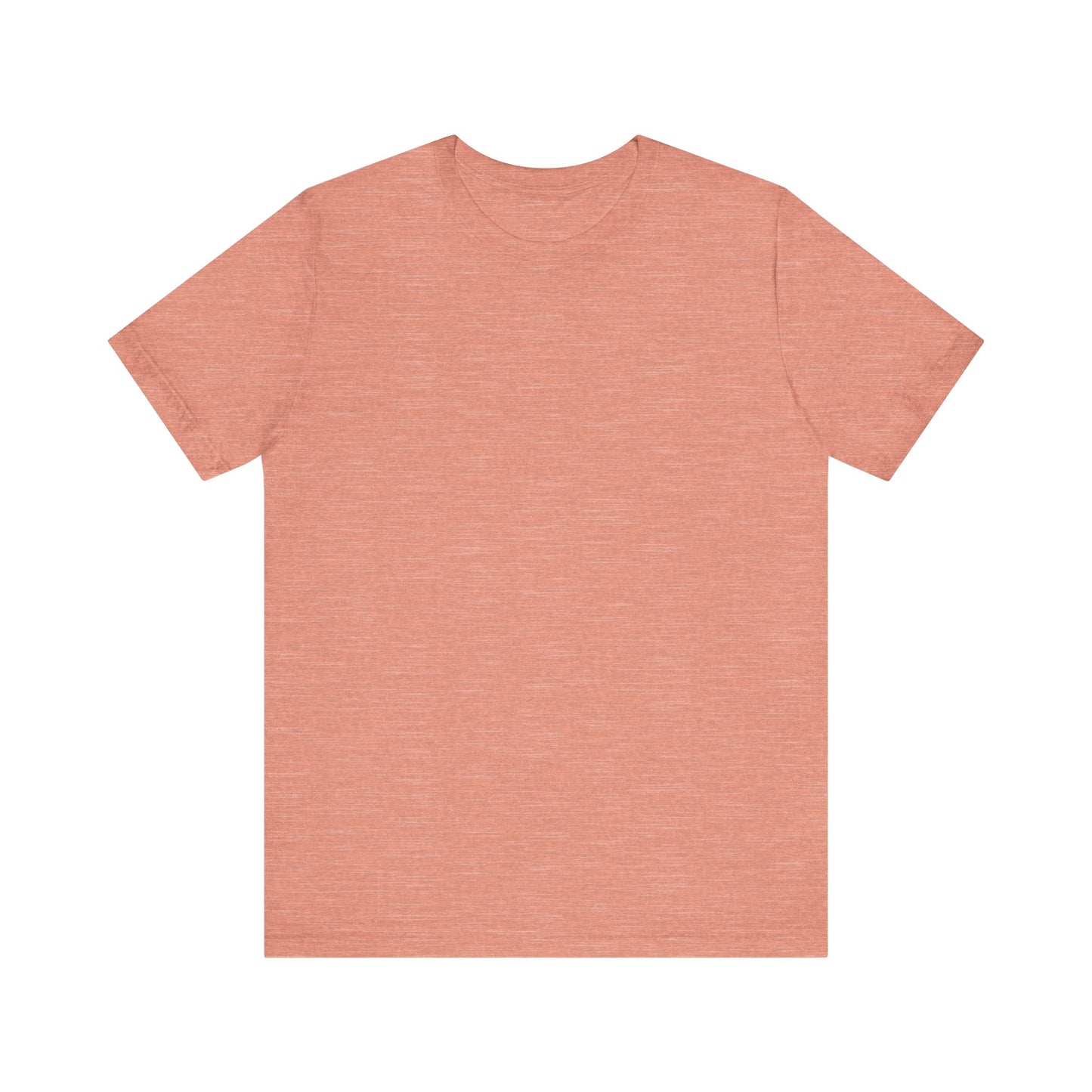 Unisex Heather Prism Sunset Pink Light Blend Jersey Short Sleeve T Shirt