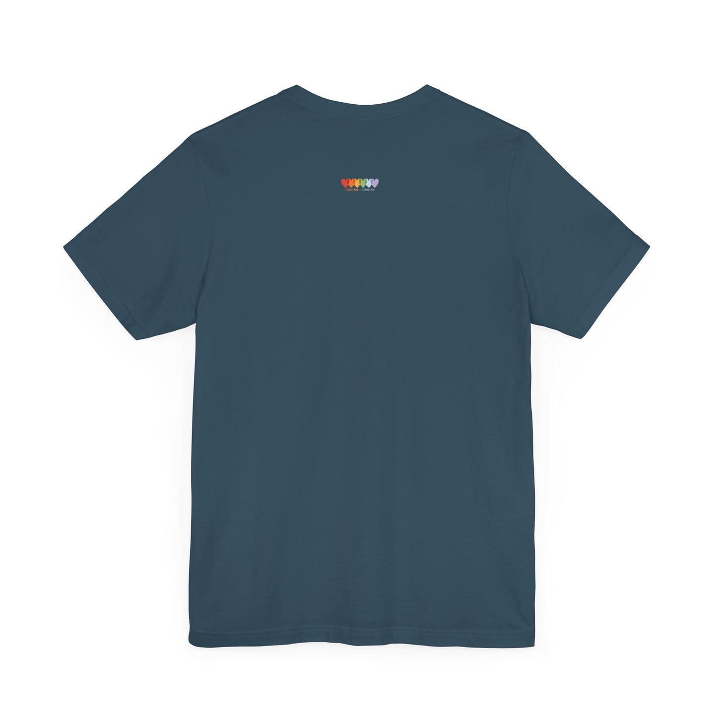 Unisex Deep Teal Blue Light Blend Jersey Short Sleeve T Shirt