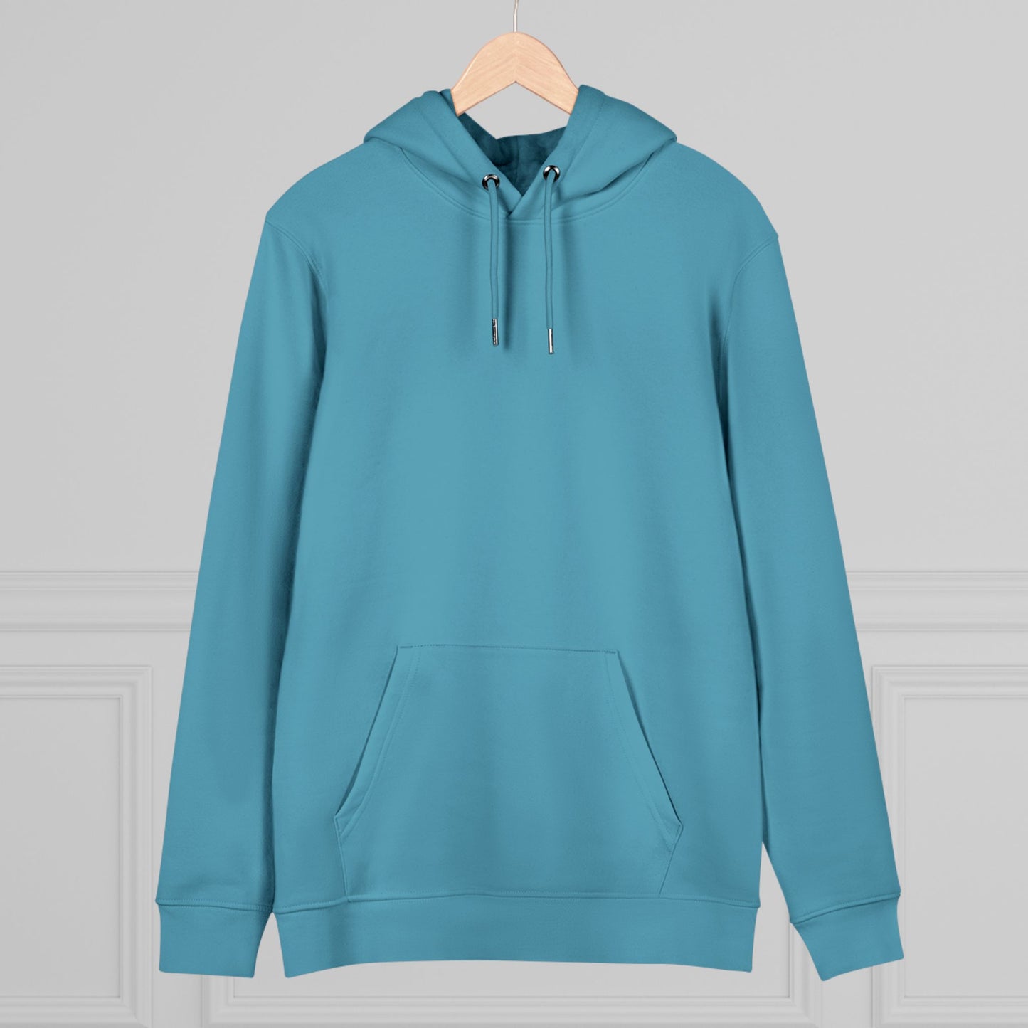 Unisex Atlantic Blue Organic Heavy Blend Cruiser Hoodie