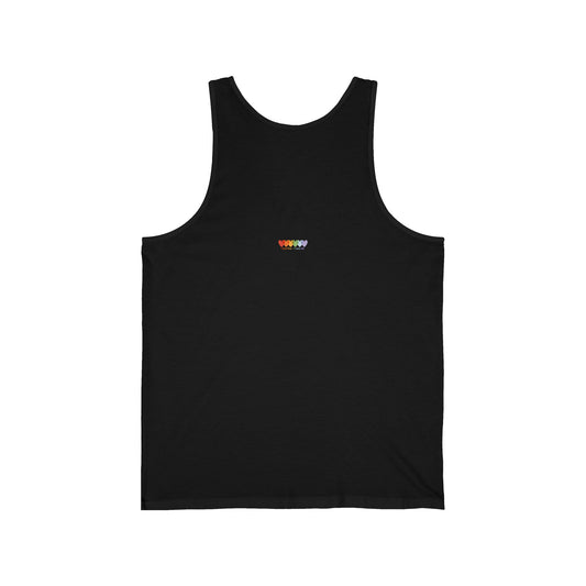 Unisex Panther Black Extra Light Blend Jersey Tank Top