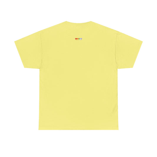 Unisex Cornsilk Yellow Medium Blend Cotton Short Sleeve T Shirt