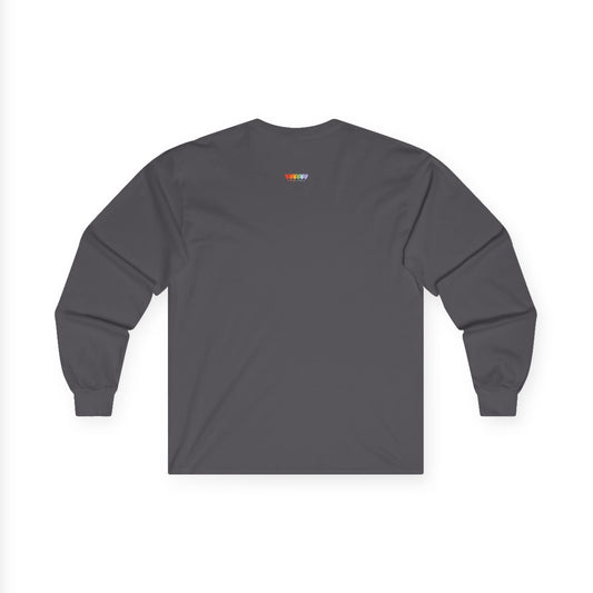 Unisex Ultra Cotton Stormy Grey Long Sleeve Medium Blend T Shirt