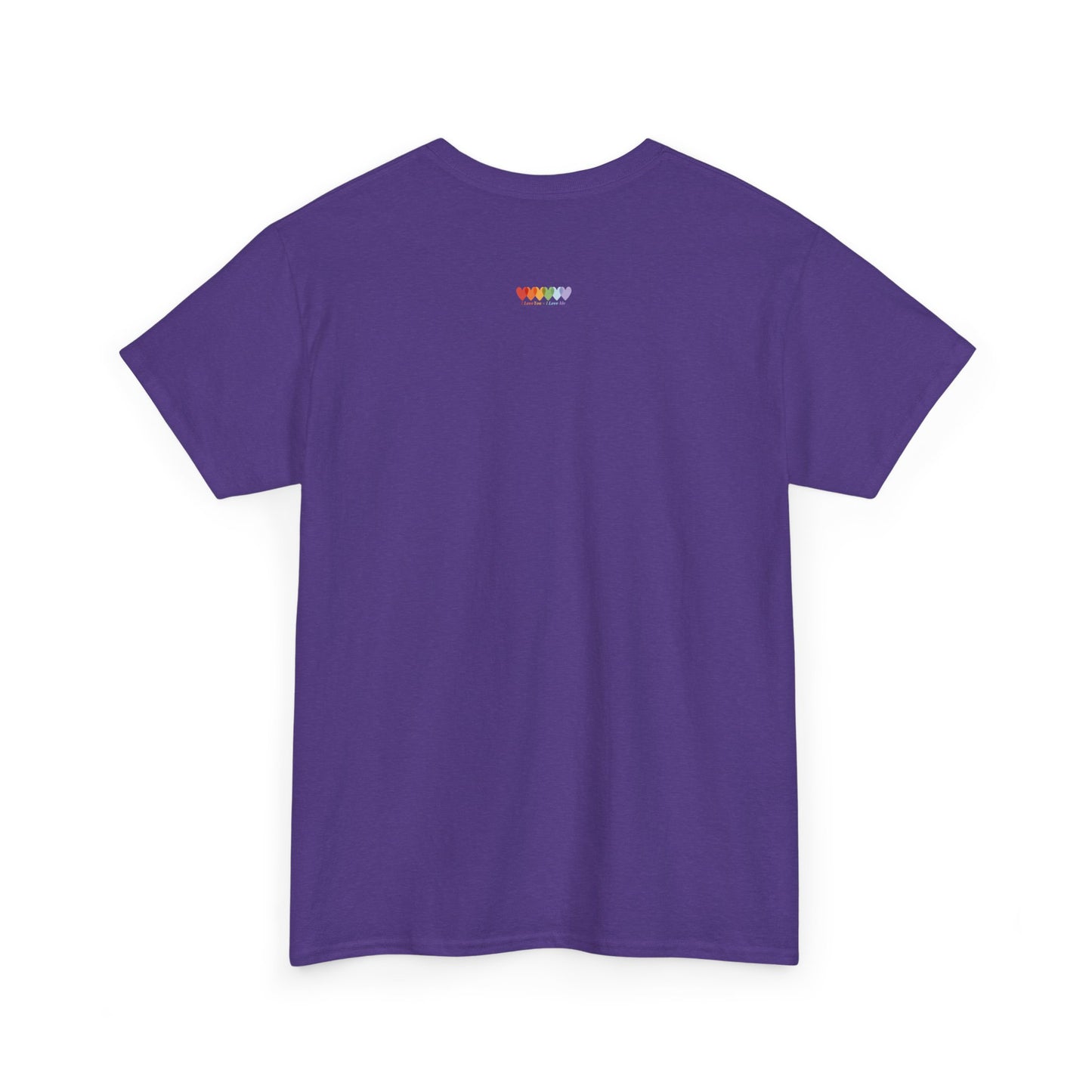 Unisex Lilac Purple Medium Blend Cotton Short Sleeve T Shirt