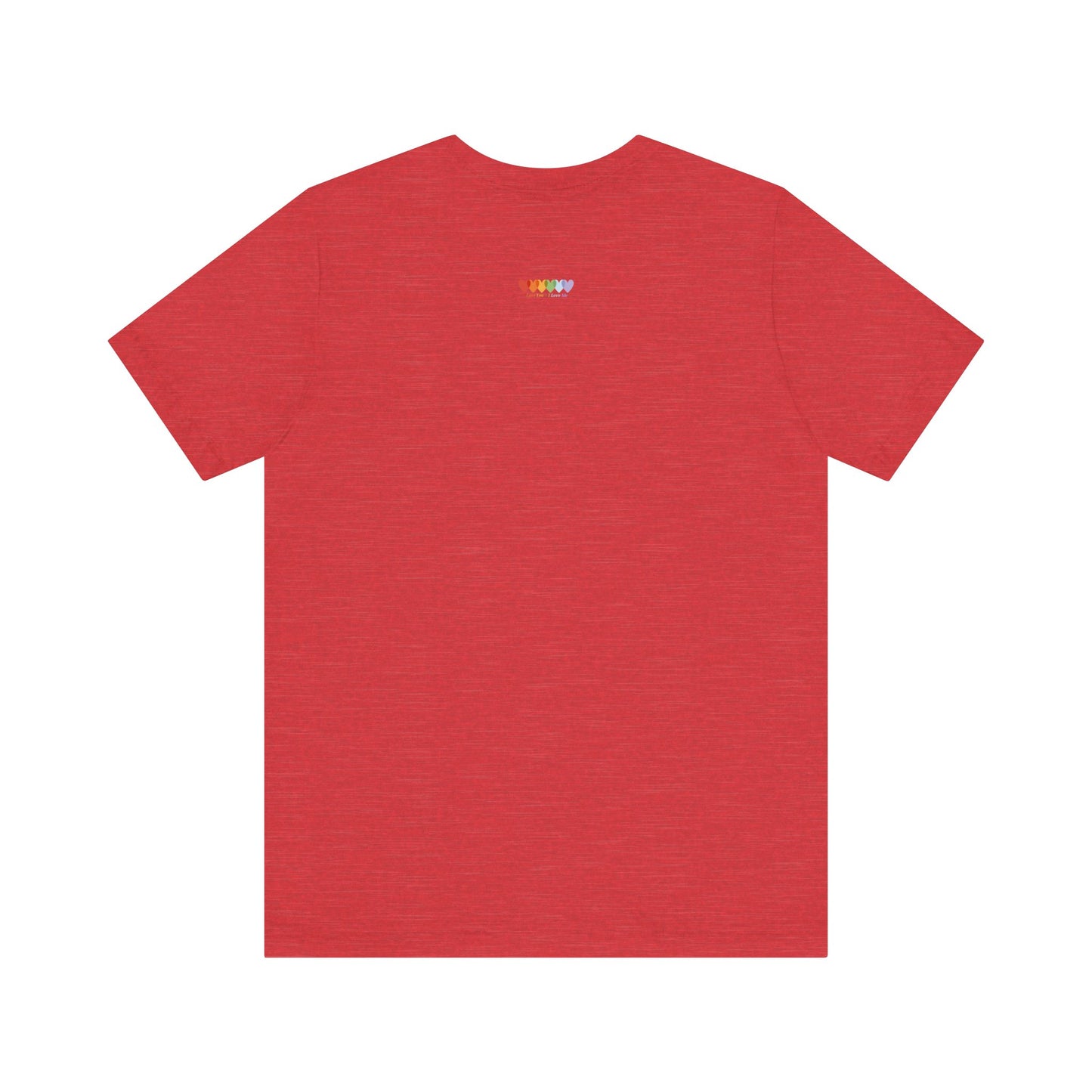 Unisex Heather Red Light Blend Jersey Short Sleeve T Shirt