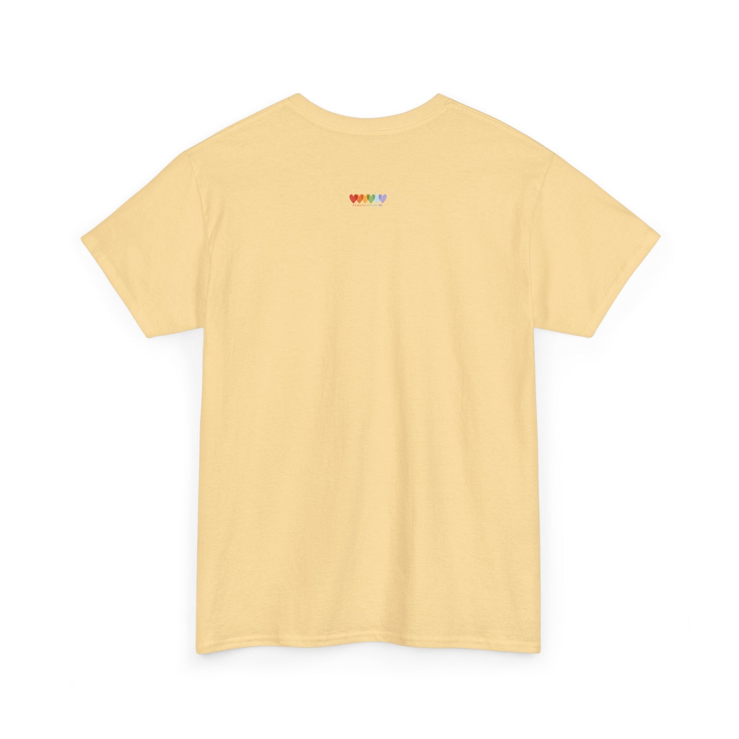Unisex Hazy Yellow Medium Blend Cotton Short Sleeve T Shirt