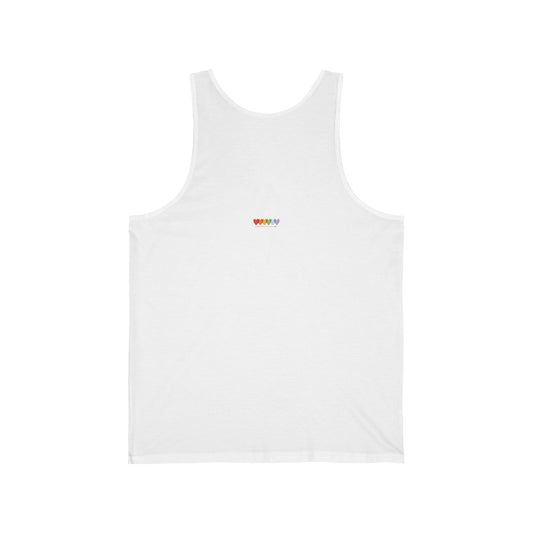 Unisex Snow White Extra Light Blend Jersey Tank Top