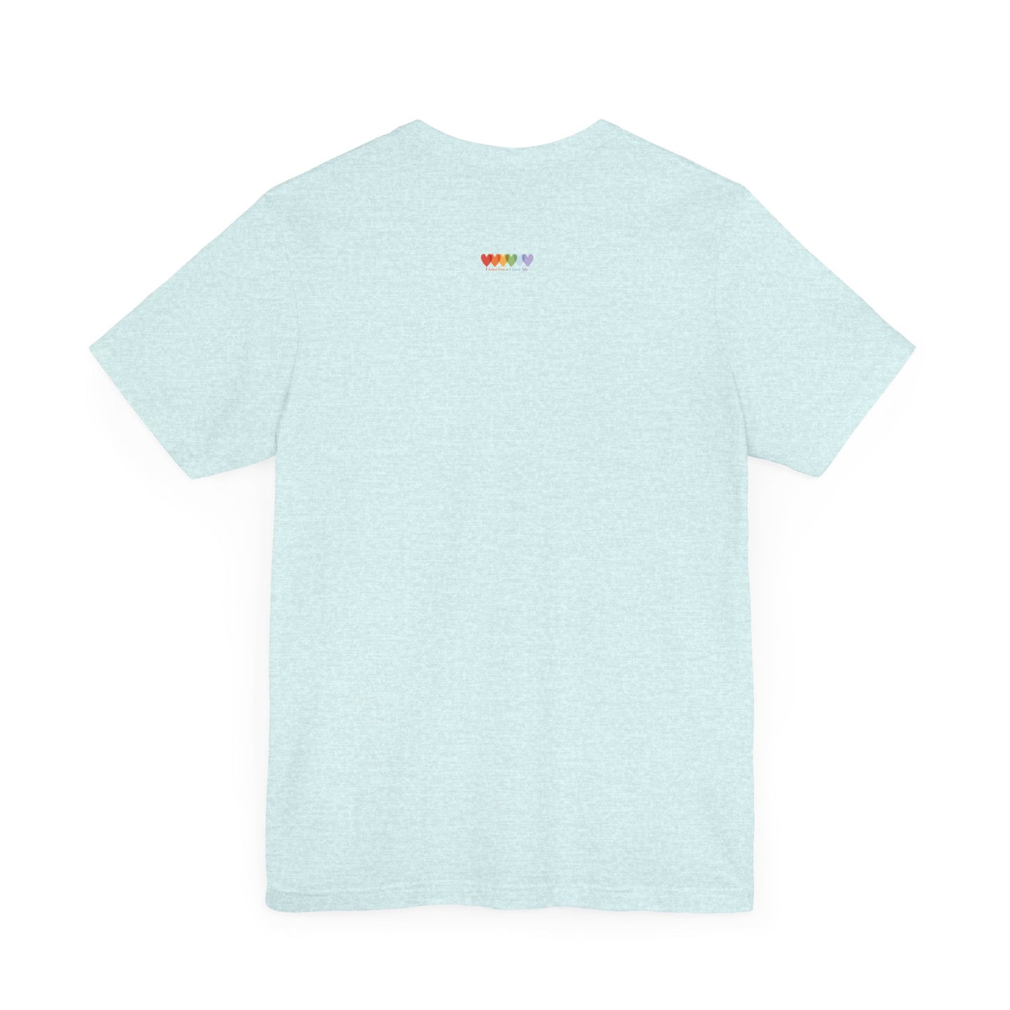 Unisex Heather Prism Ice Blue Light Blend Jersey Short Sleeve T Shirt