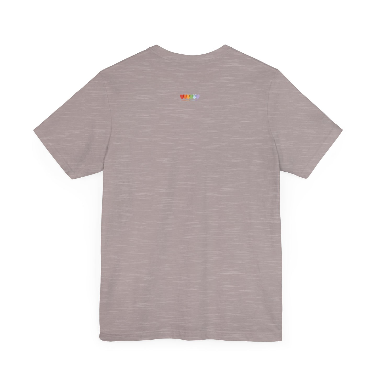 Unisex Heather Pink Grey Light Blend Jersey Short Sleeve T Shirt