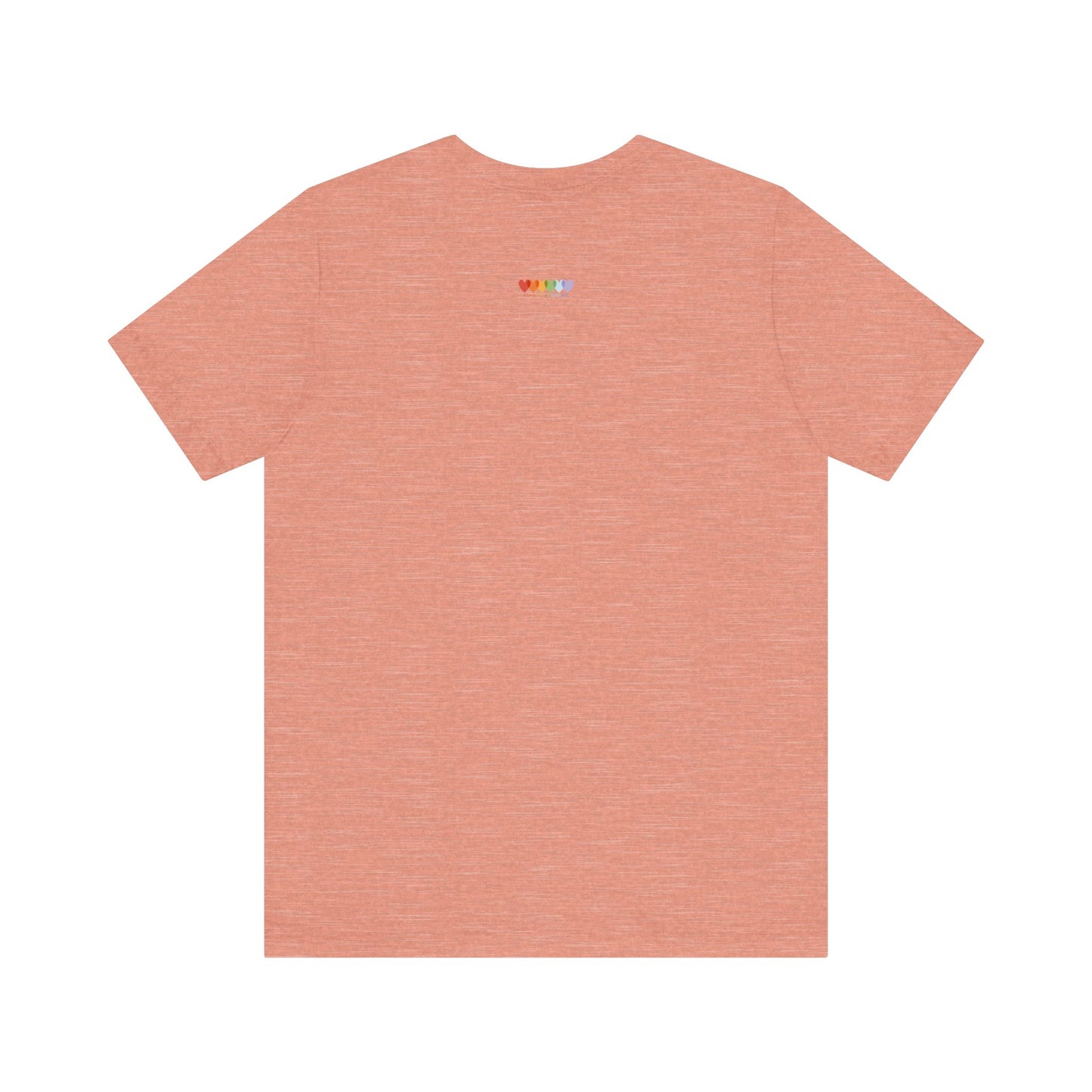 Unisex Heather Prism Sunset Pink Light Blend Jersey Short Sleeve T Shirt
