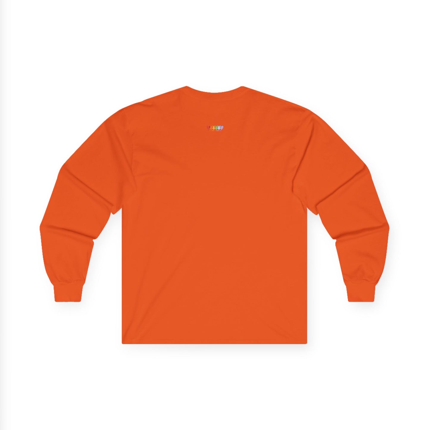 Unisex Ultra Cotton Bright Orange Long Sleeve Medium Blend T Shirt