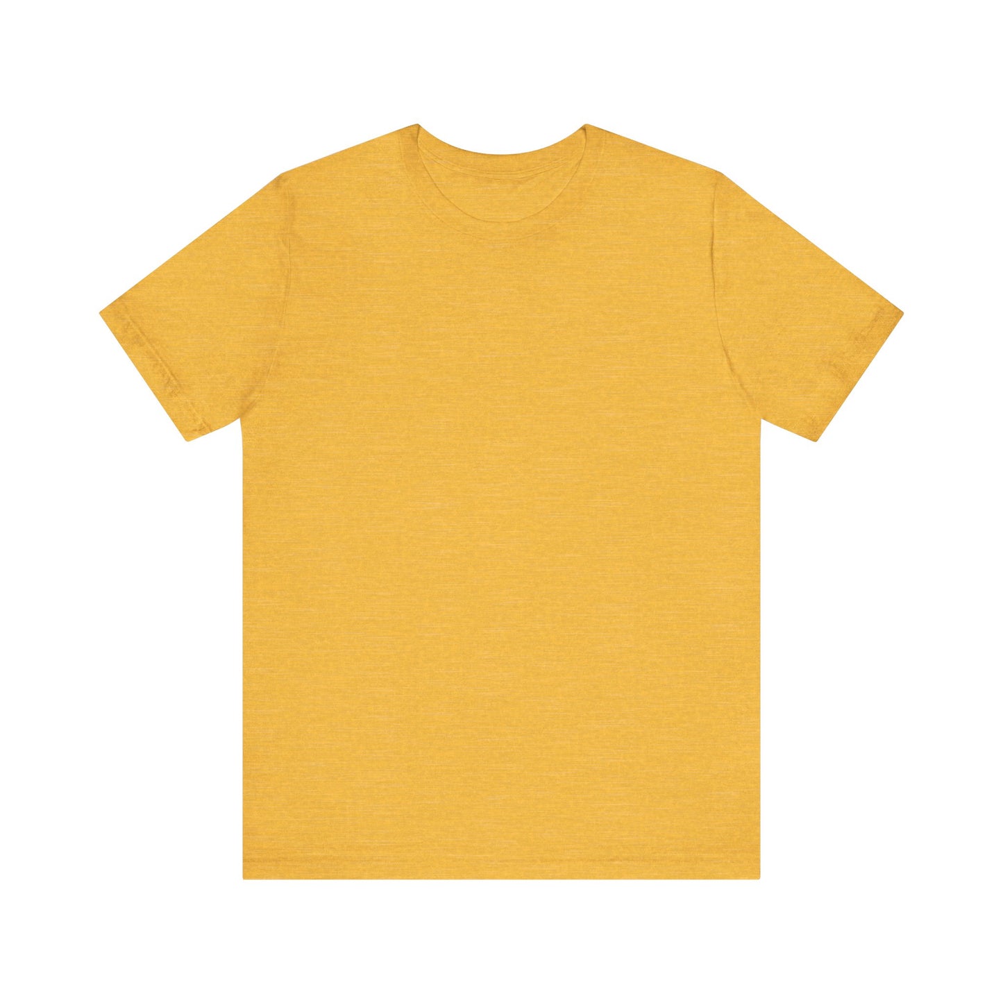 Unisex Heather Yellow Gold Light Blend Jersey Short Sleeve T Shirt