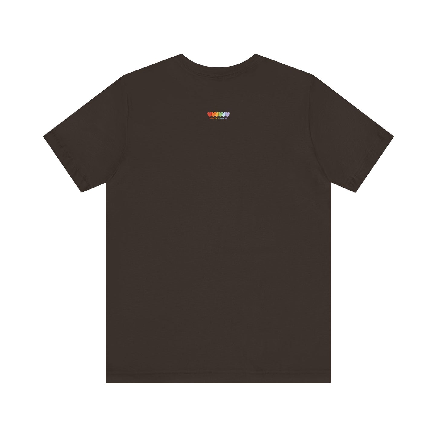 Unisex Chocolate Brown Light Blend Jersey Short Sleeve T Shirt