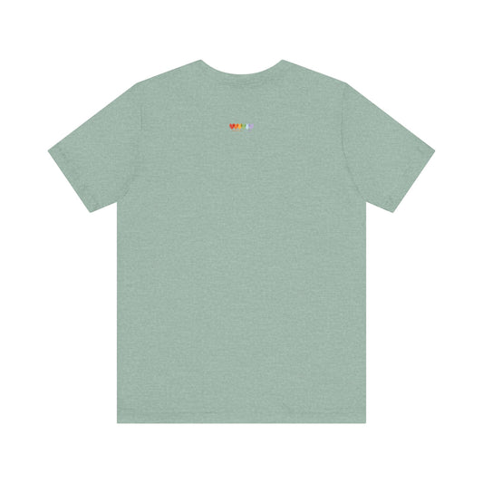 Unisex Heather Prism Dusty Blue Light Blend Jersey Short Sleeve T Shirt