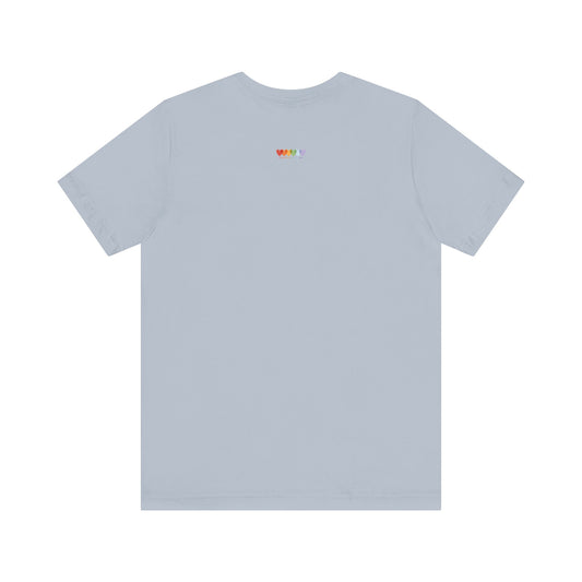 Unisex Light Blue Light Blend Jersey Short Sleeve T Shirt