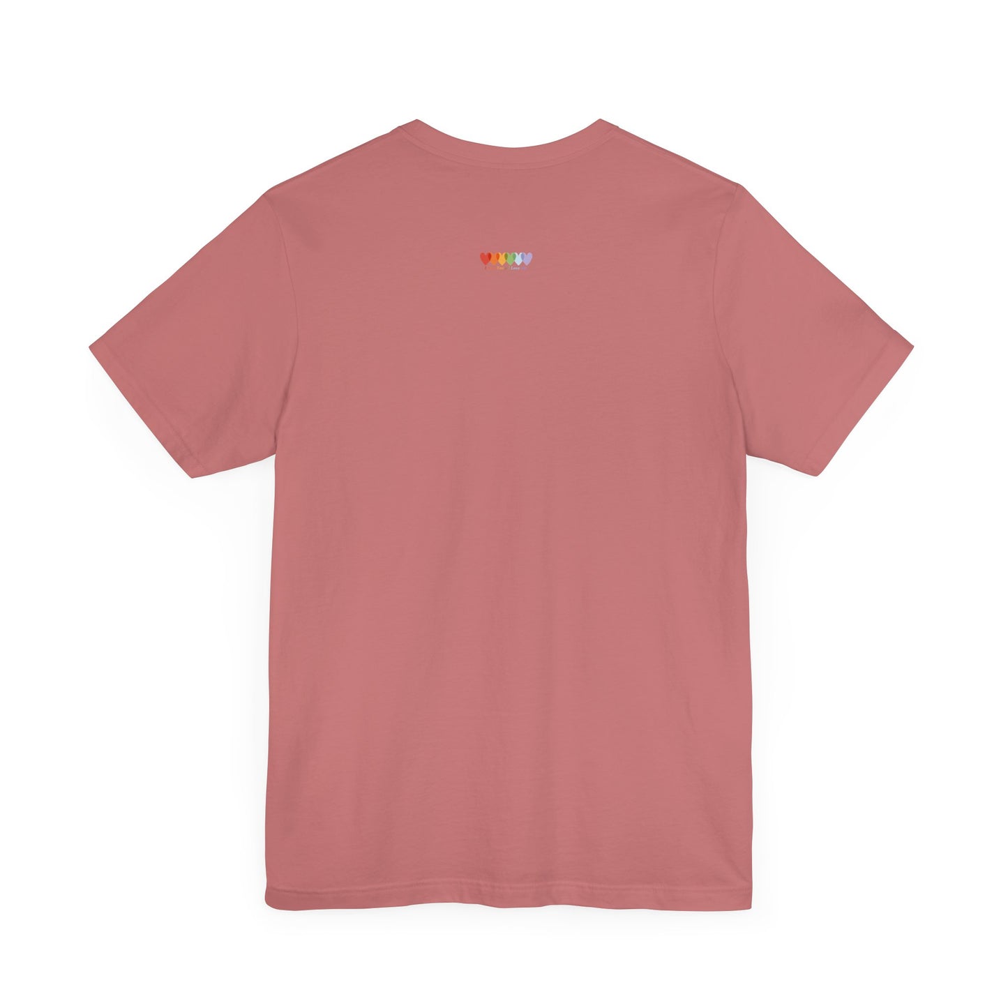 Unisex Dusty Mauve Light Blend Jersey Short Sleeve T Shirt