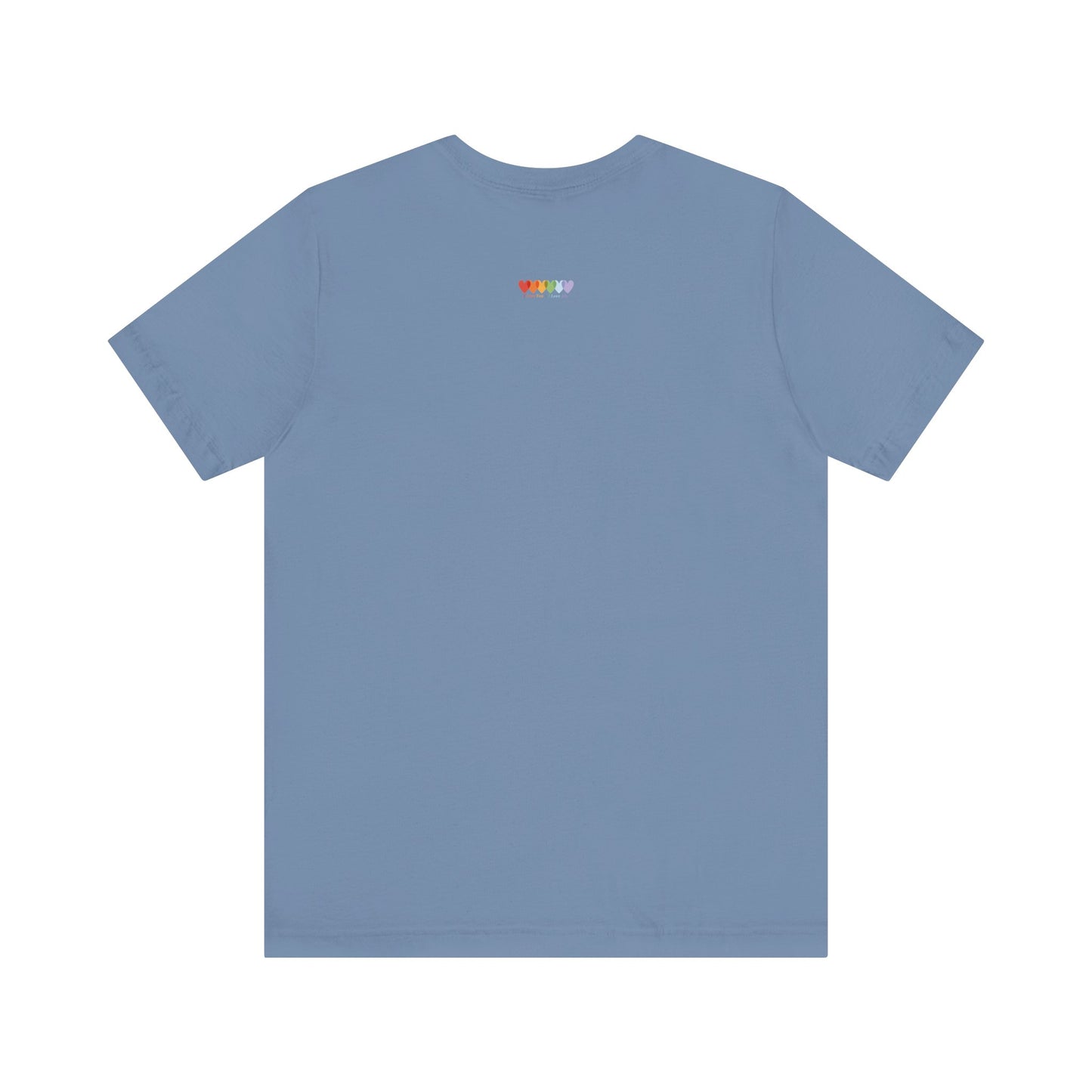 Unisex Steel Blue Light Blend Jersey Short Sleeve T Shirt