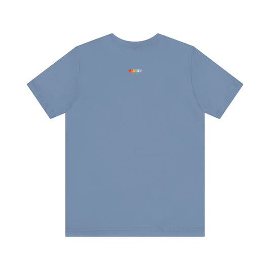 Unisex Steel Blue Light Blend Jersey Short Sleeve T Shirt