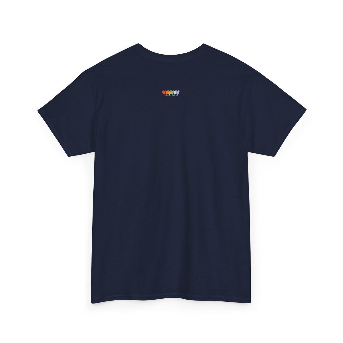 Unisex Navy Blue Medium Blend Cotton Short Sleeve T Shirt