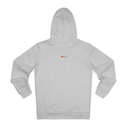 Unisex Heather Grey Organic Heavy Blend Cruiser Hoodie