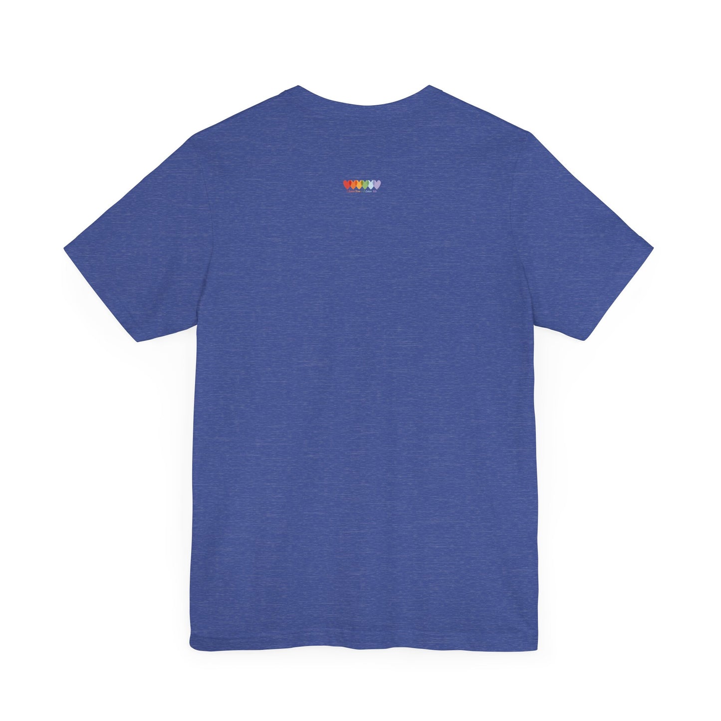 Unisex Heather True Royal Blue Light Blend Jersey Short Sleeve T Shirt