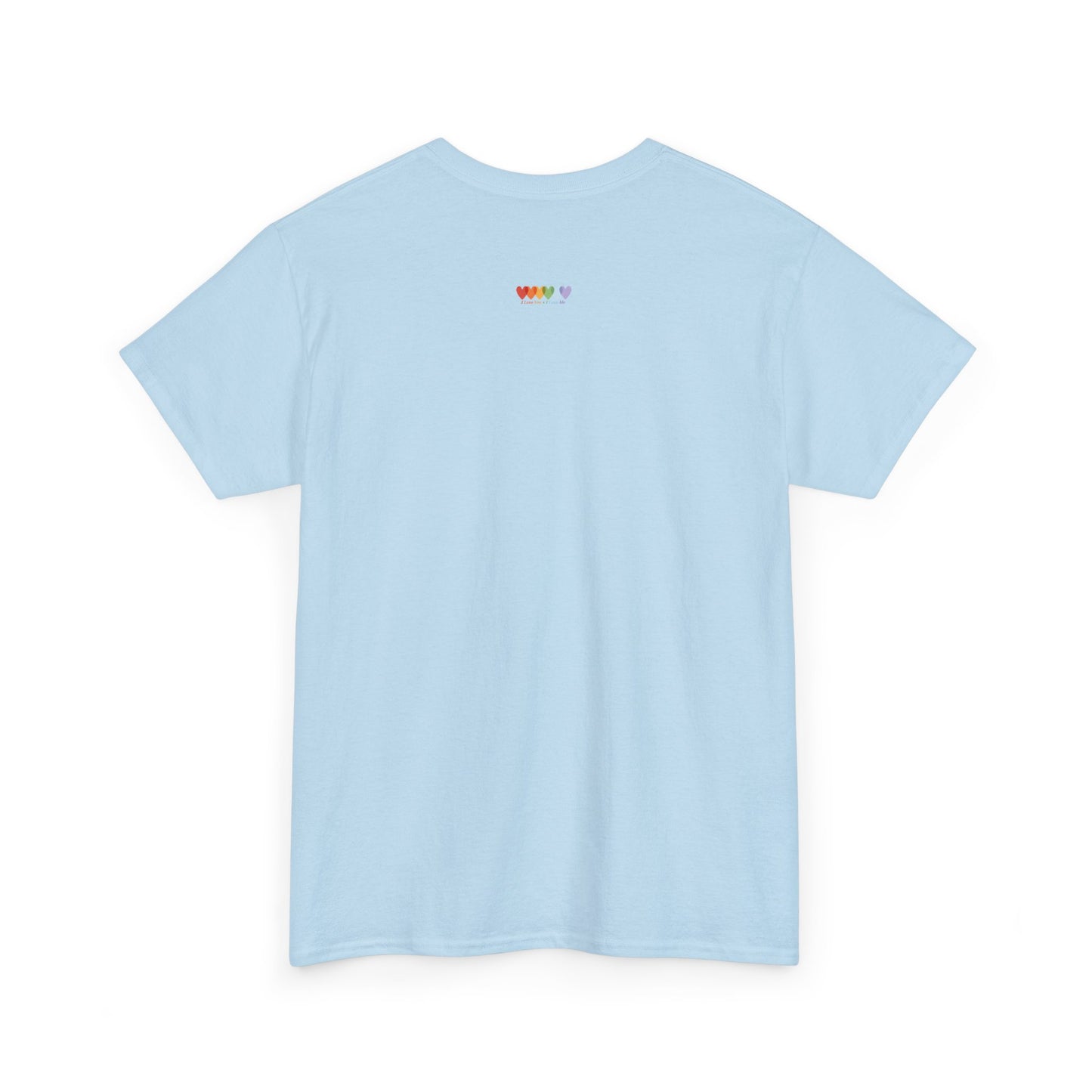 Unisex Powder Blue Medium Blend Cotton Short Sleeve T Shirt