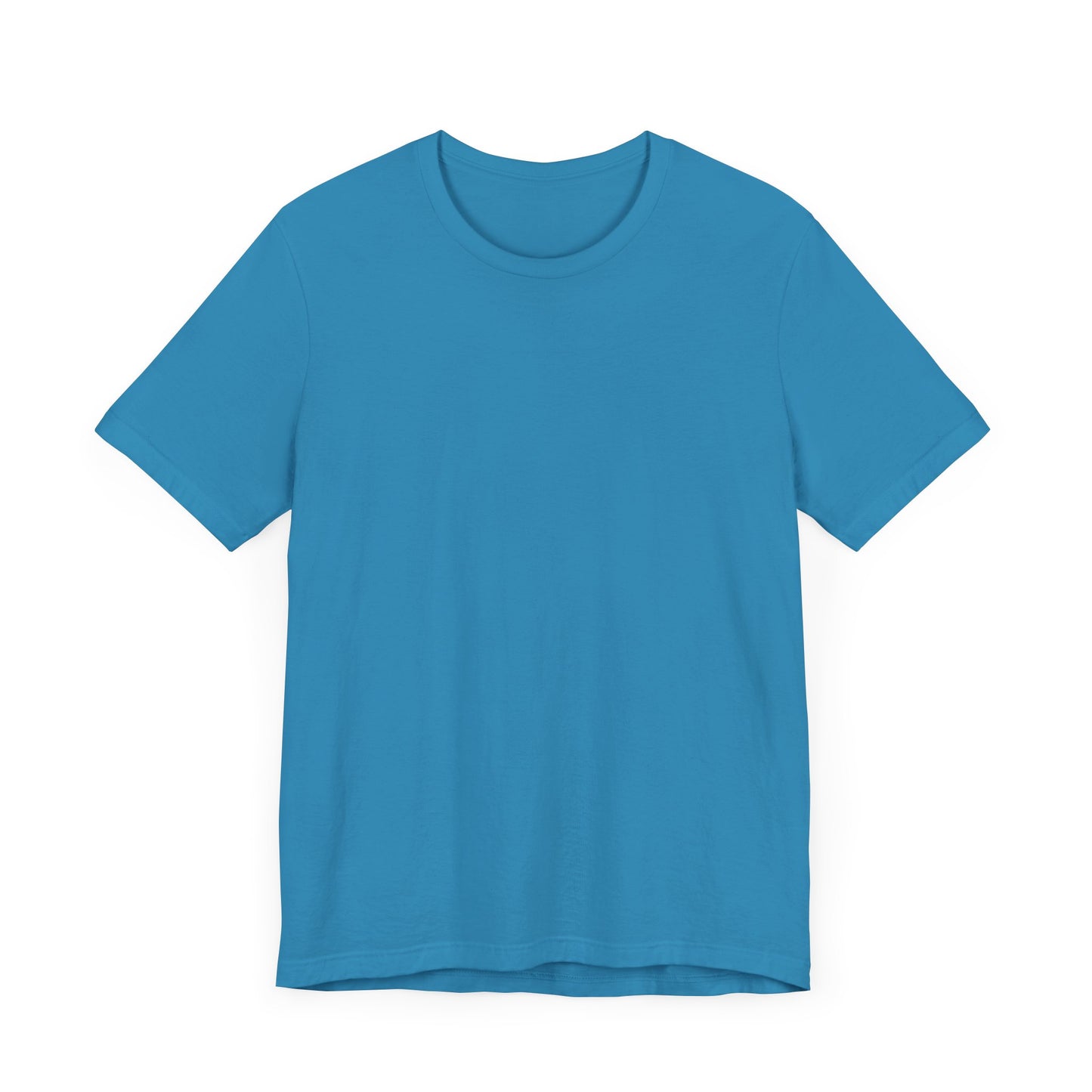 Unisex Aqua Blue Light Blend Jersey Short Sleeve T Shirt