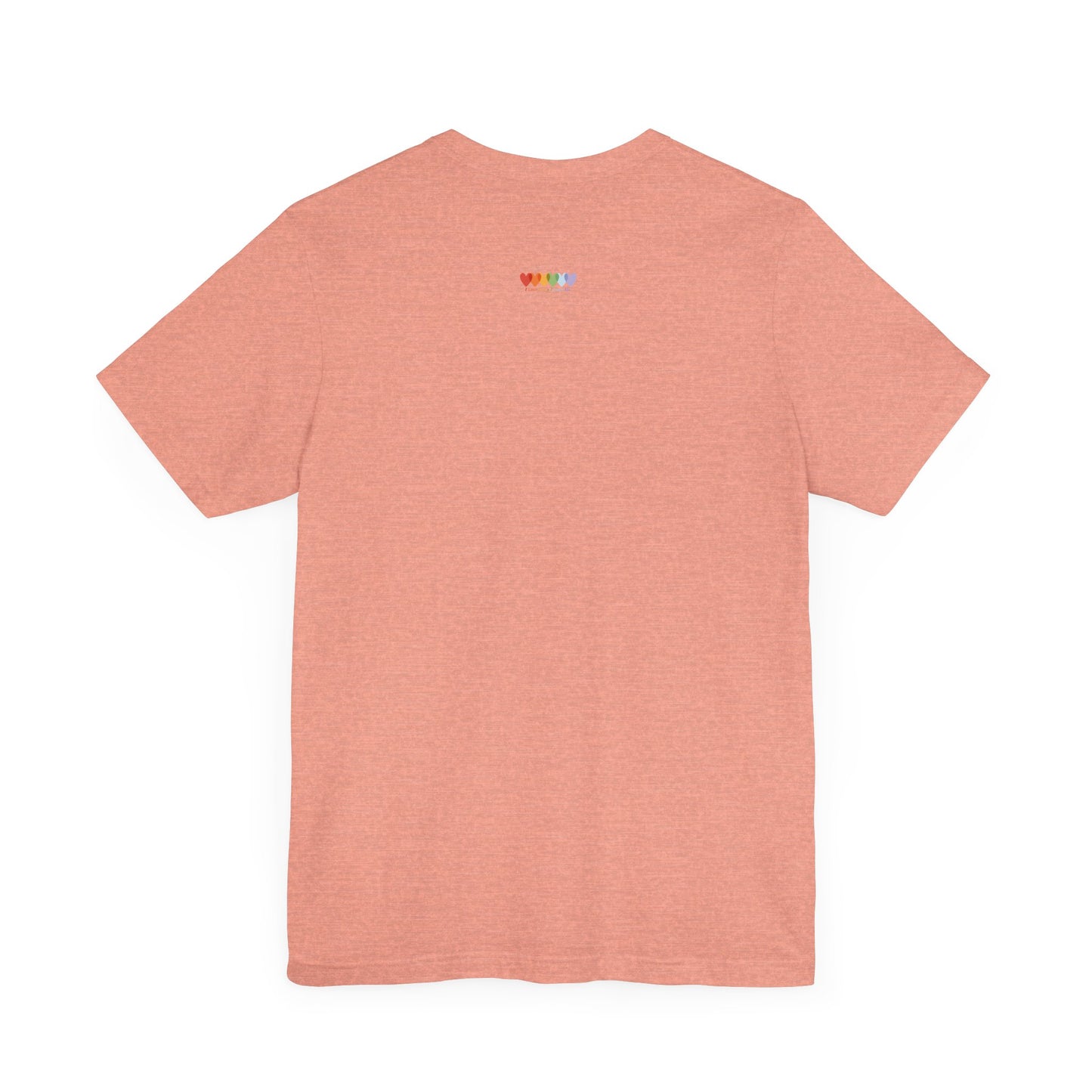 Unisex Heather Sunset Pink Light Blend Jersey Short Sleeve T Shirt