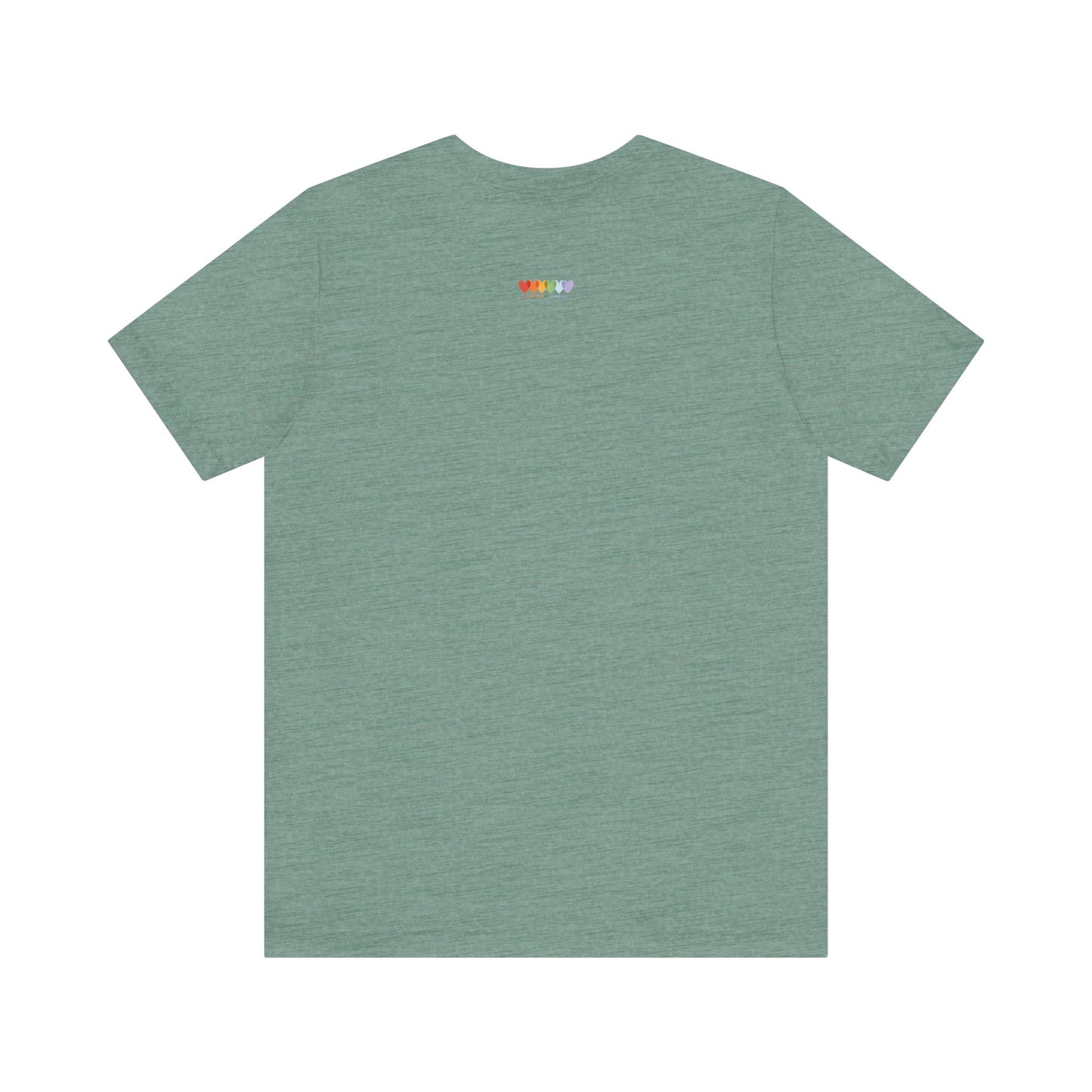 Unisex Heather Dusty Blue Light Blend Jersey Short Sleeve T Shirt