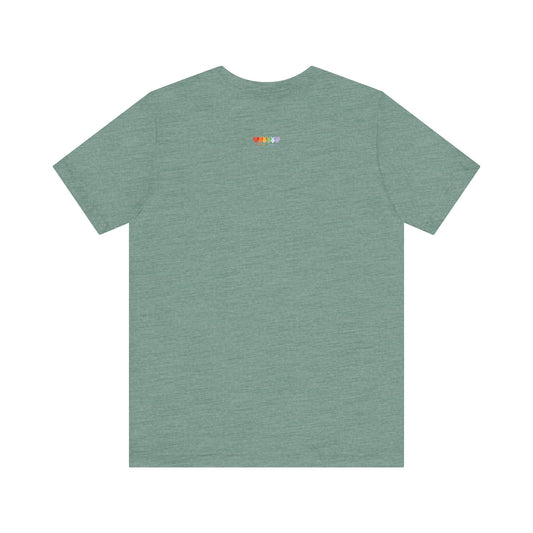 Unisex Heather Dusty Blue Light Blend Jersey Short Sleeve T Shirt