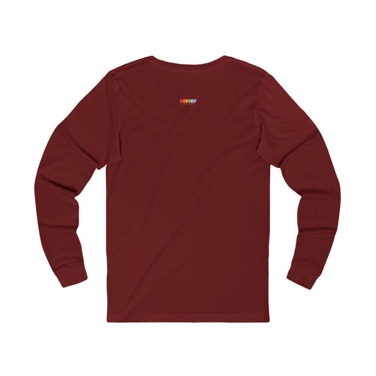 Mens Persian Plum Red Jersey Long Sleeve Light Blend T Shirt