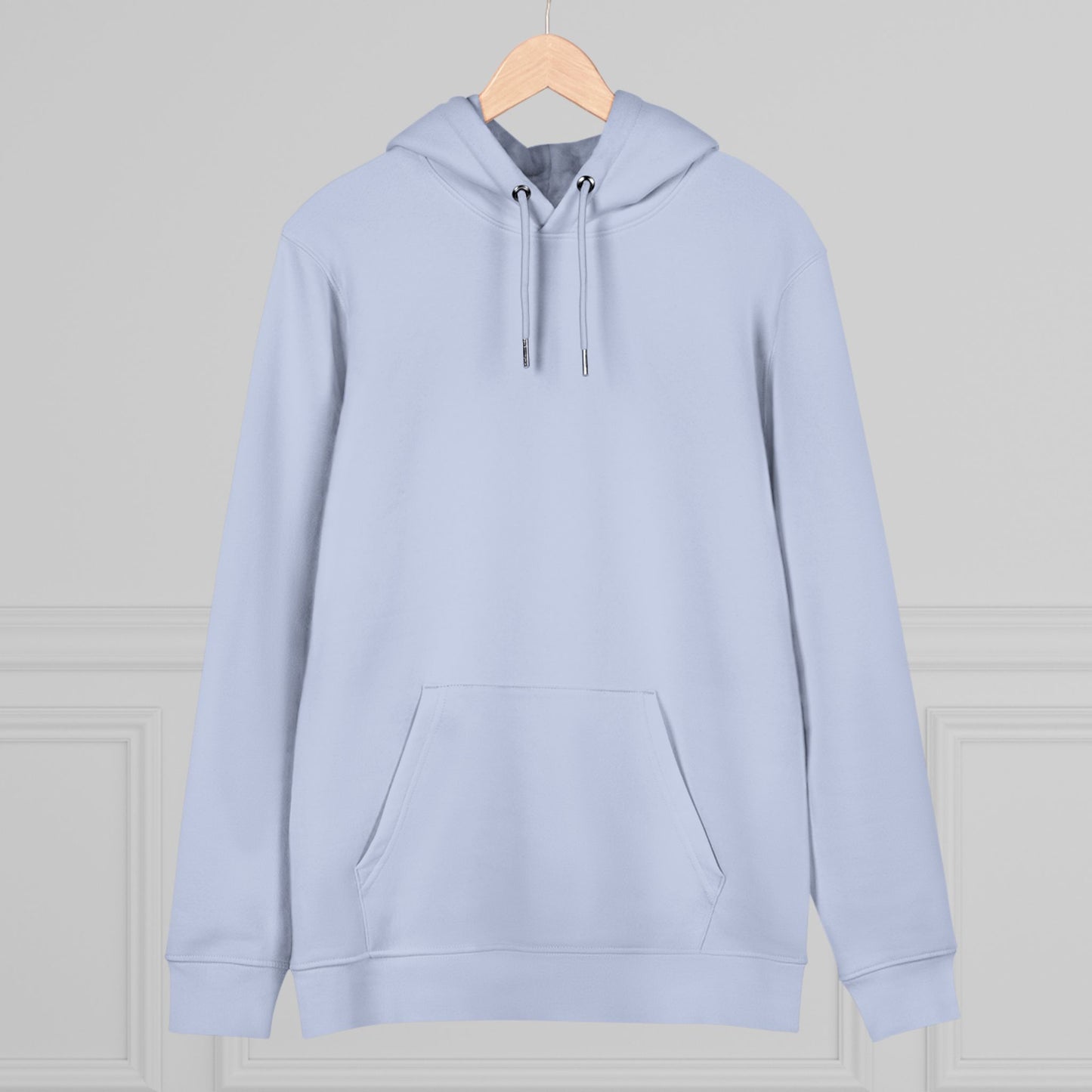 Unisex Serene Blue Organic Heavy Blend Cruiser Hoodie