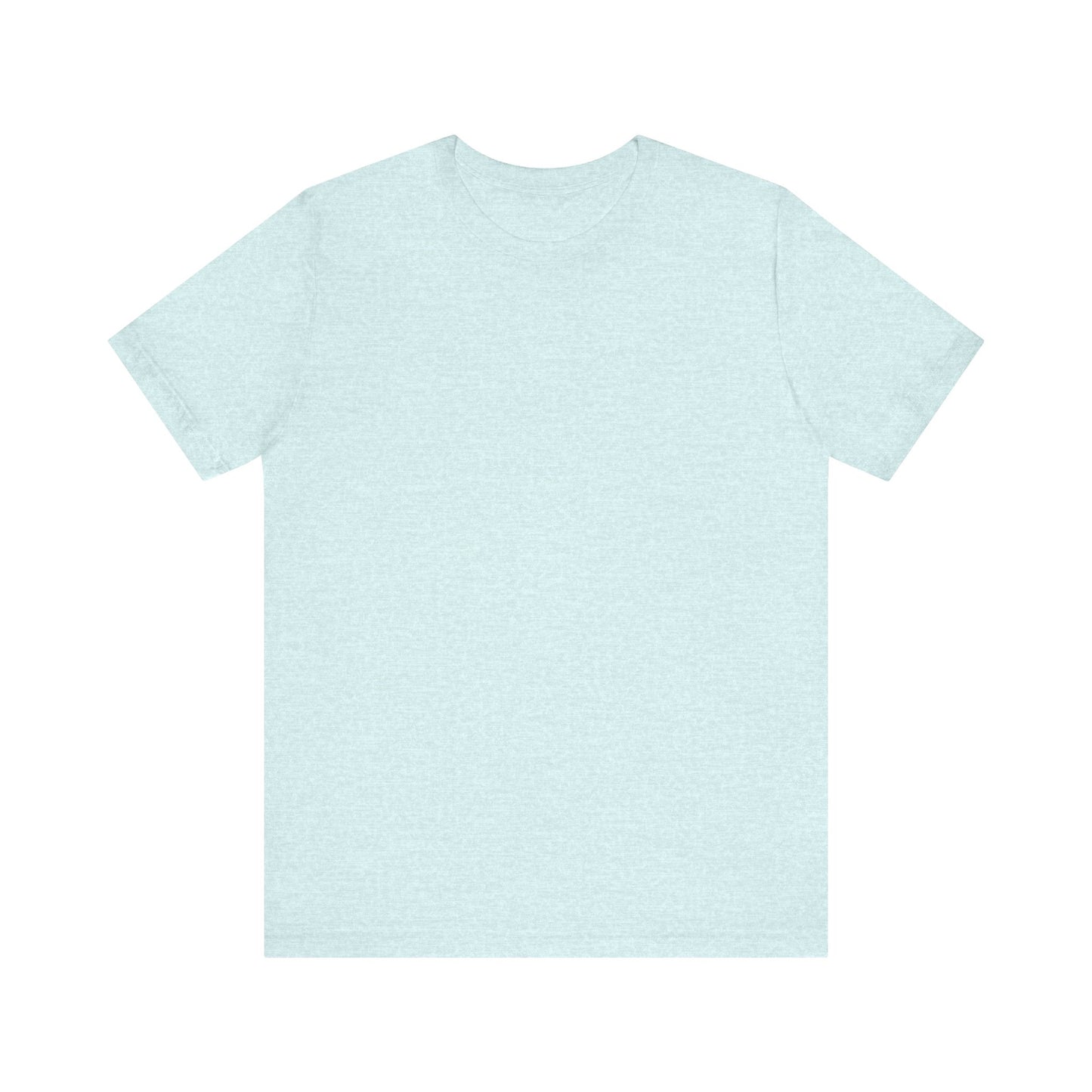 Unisex Heather Prism Ice Blue Light Blend Jersey Short Sleeve T Shirt