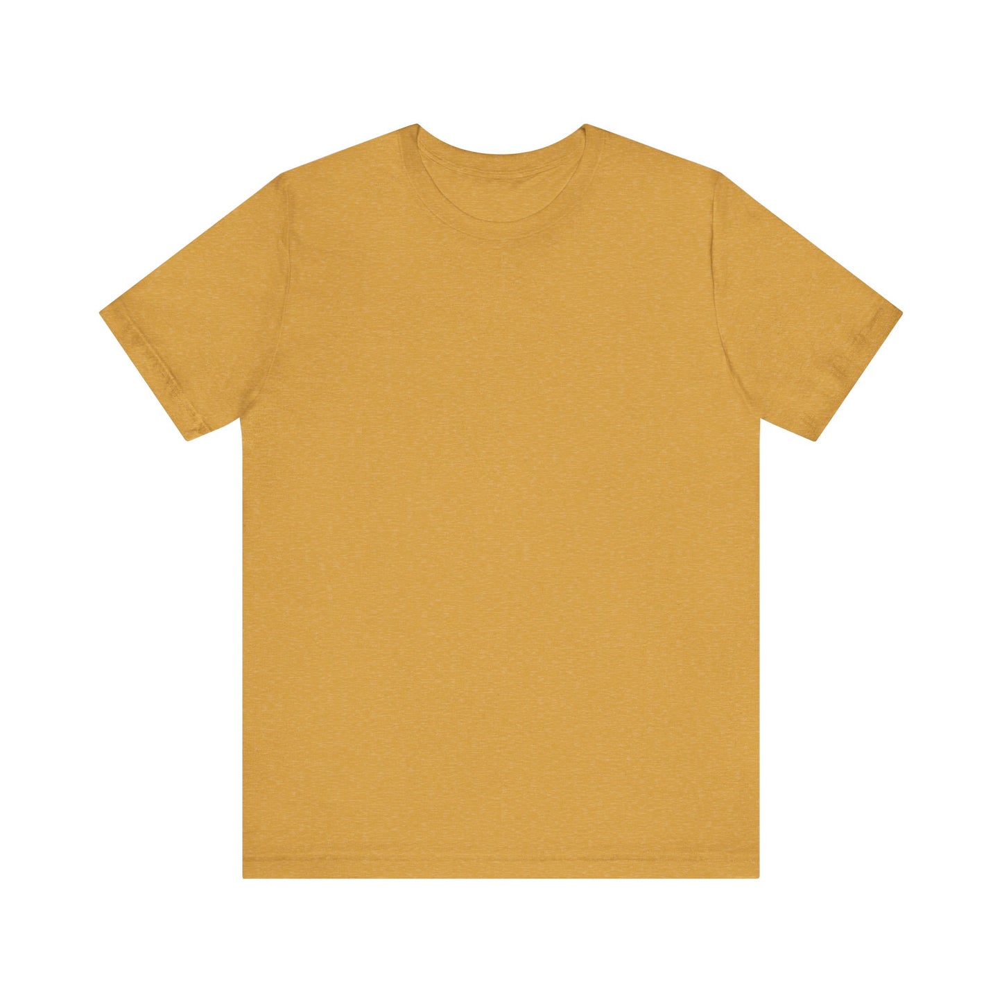 Unisex Heather Mustard Yellow Light Blend Jersey Short Sleeve T Shirt