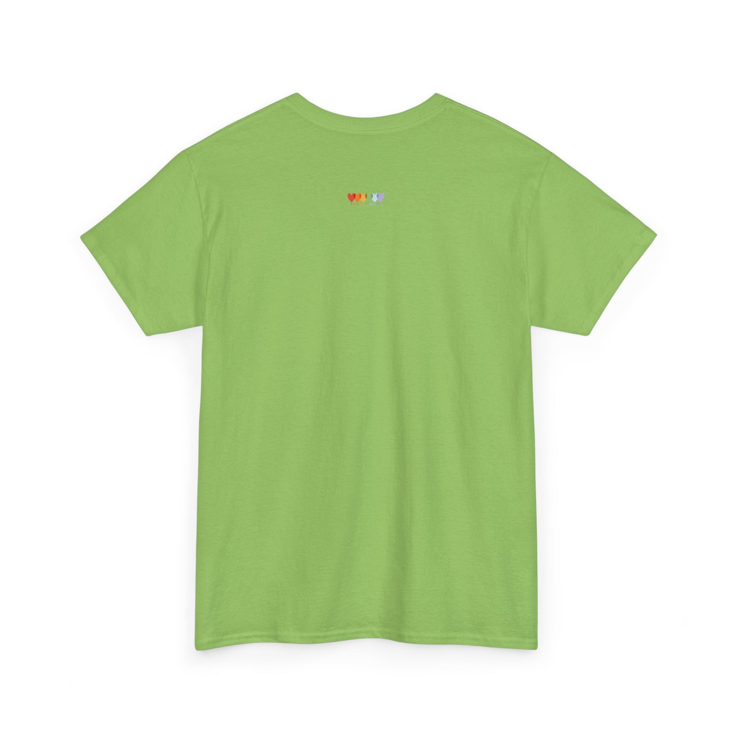 Unisex Lime Green Medium Blend Cotton Short Sleeve T Shirt