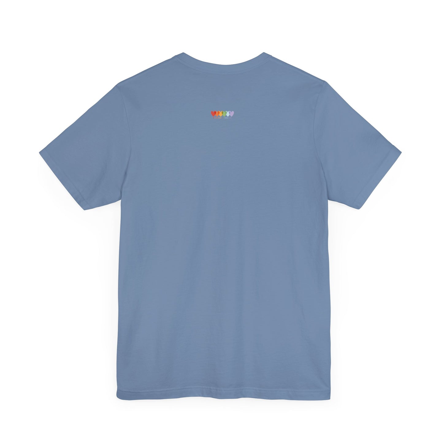 Unisex Steel Blue Light Blend Jersey Short Sleeve T Shirt