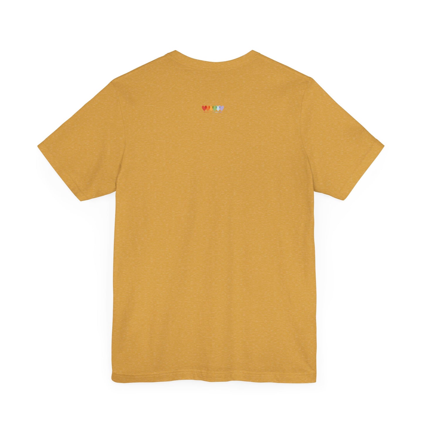Unisex Heather Mustard Yellow Light Blend Jersey Short Sleeve T Shirt