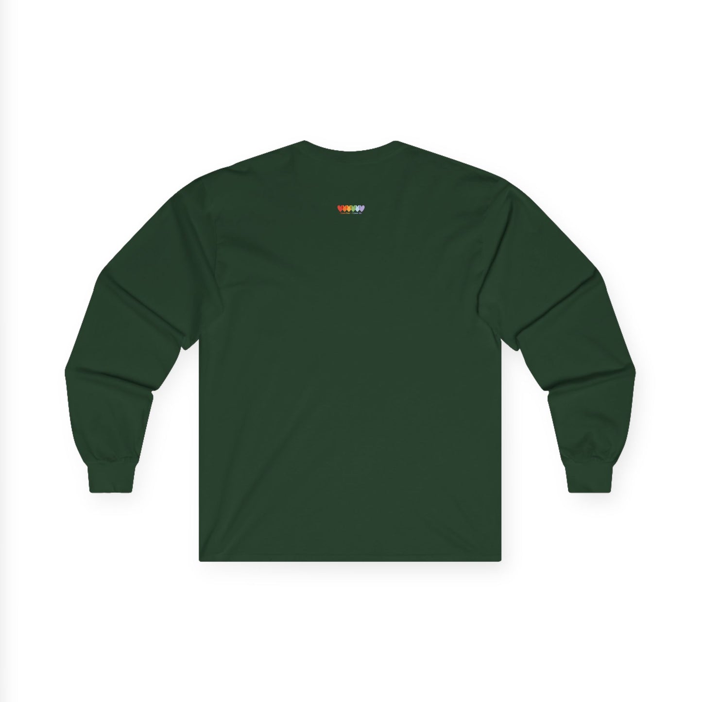 Unisex Ultra Cotton Forest Green Long Sleeve Medium Blend T Shirt
