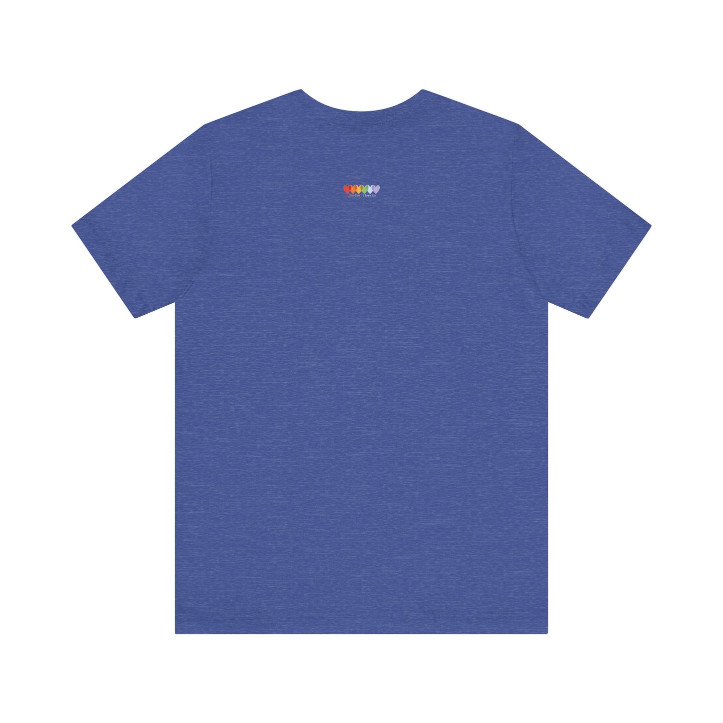 Unisex Heather True Royal Blue Light Blend Jersey Short Sleeve T Shirt