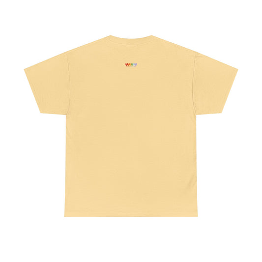 Unisex Hazy Yellow Medium Blend Cotton Short Sleeve T Shirt