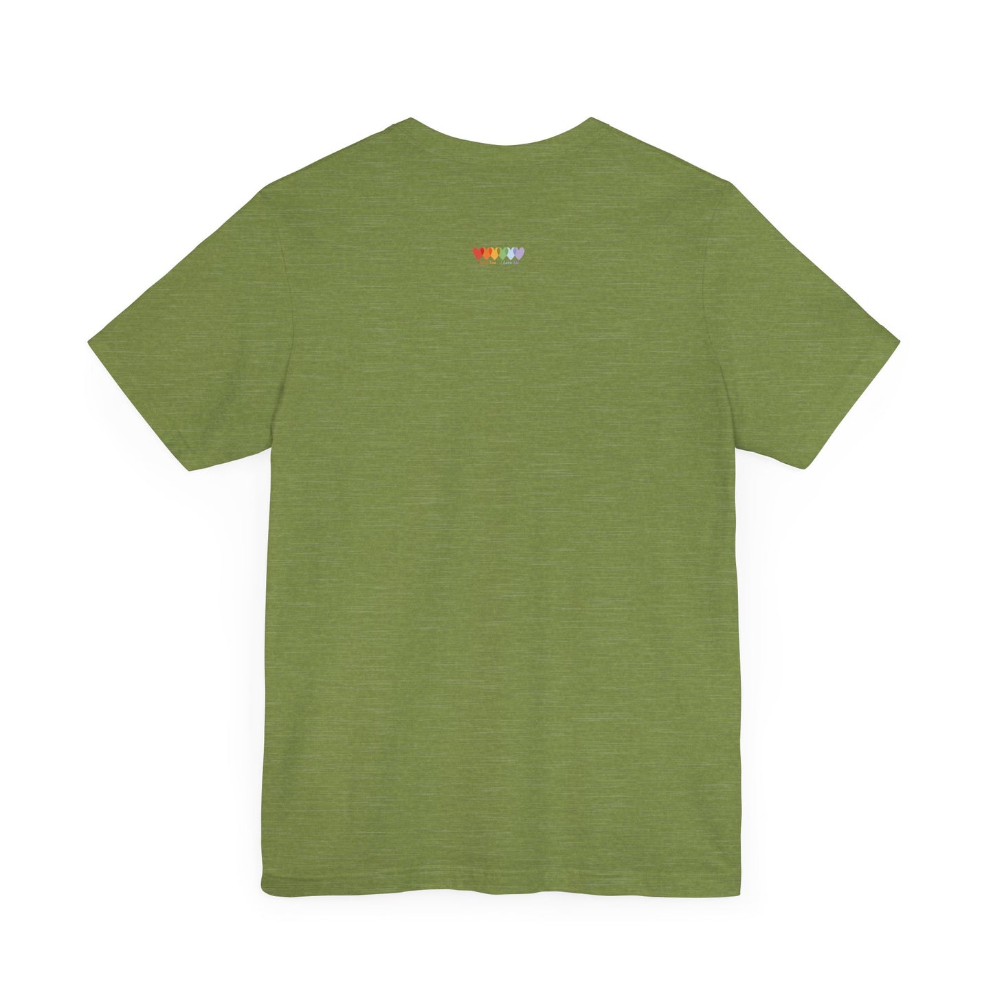 Unisex Heather Leaf Green Light Blend Jersey Short Sleeve T Shirt