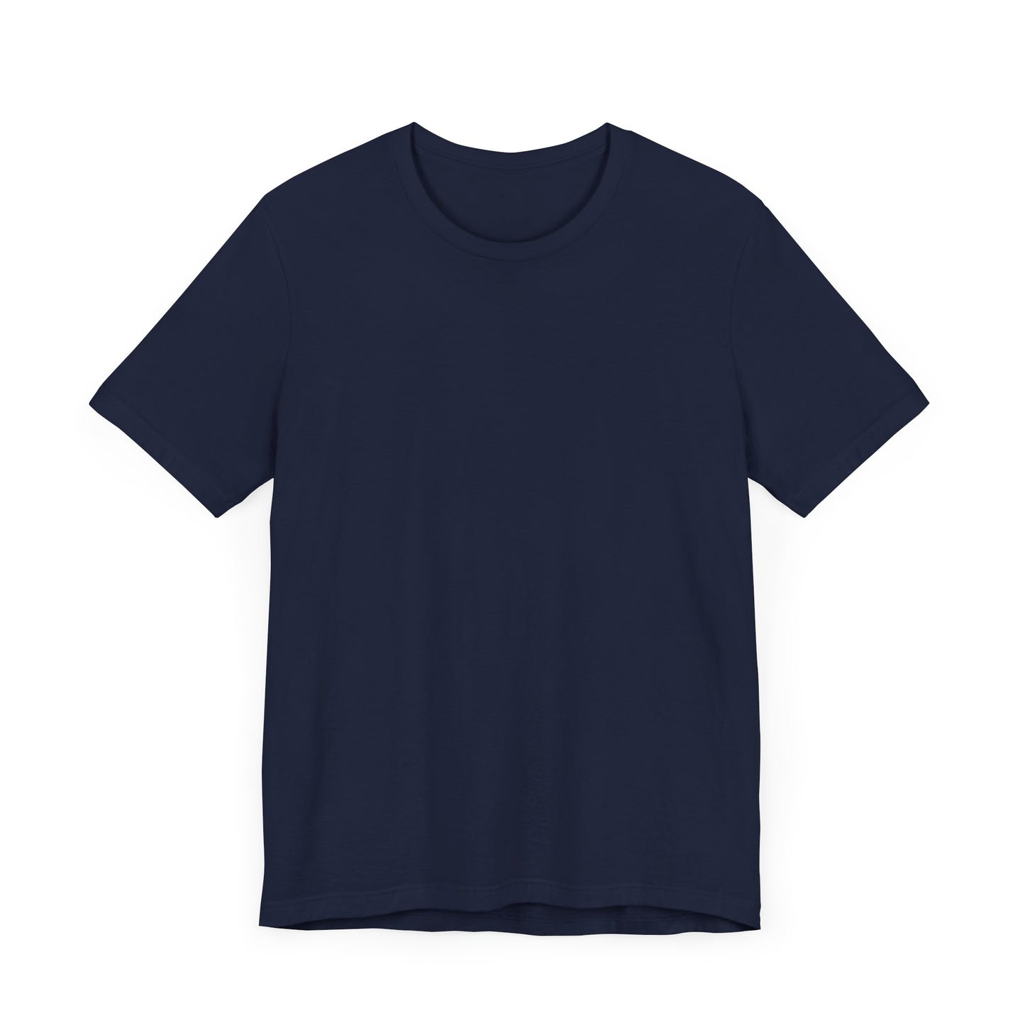 Unisex Navy Blue Light Blend Jersey Short Sleeve T Shirt