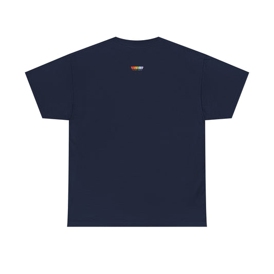 Unisex Navy Blue Medium Blend Cotton Short Sleeve T Shirt