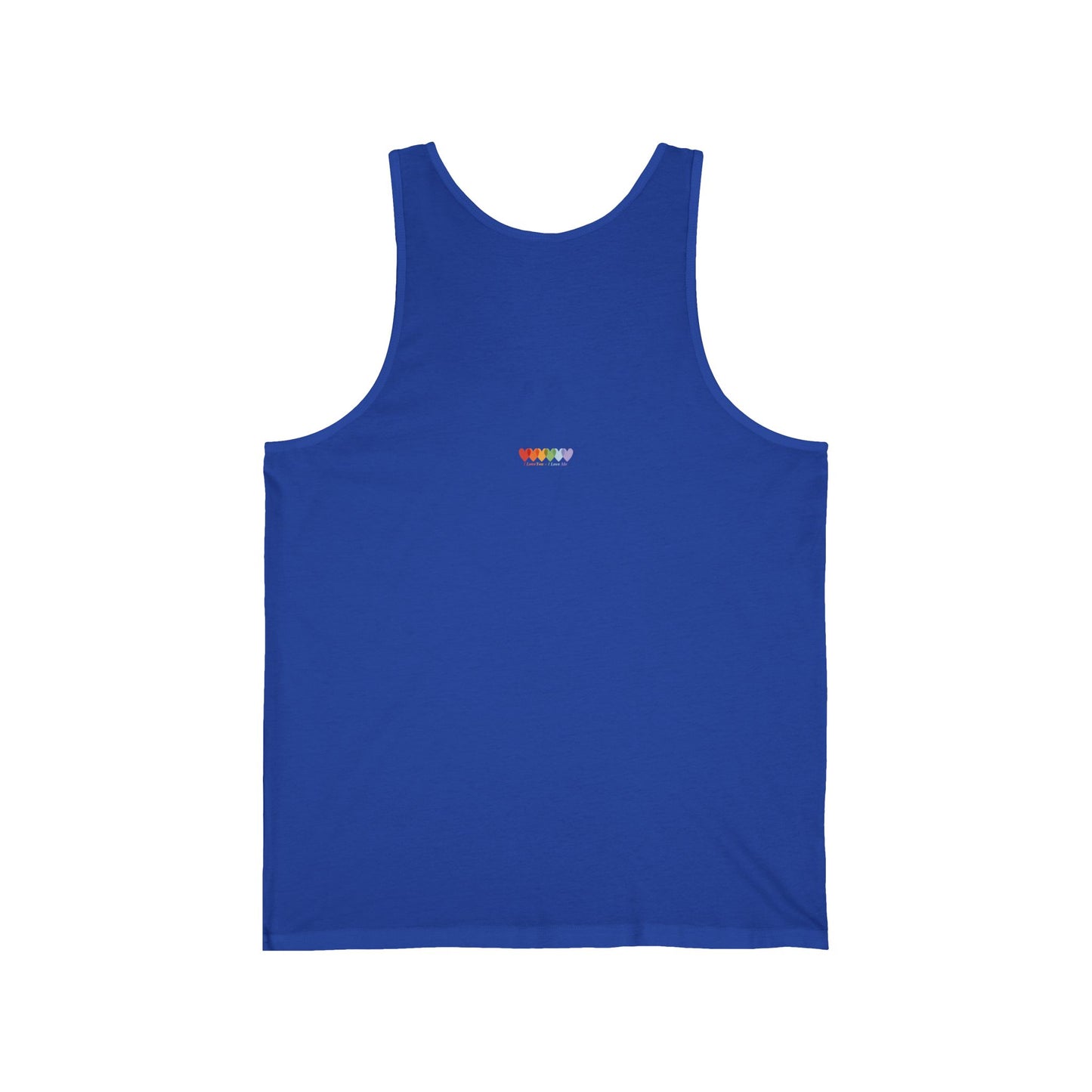 Unisex Royal Blue Extra Light Blend Jersey Tank Top