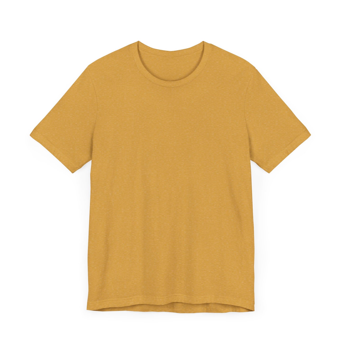 Unisex Heather Mustard Yellow Light Blend Jersey Short Sleeve T Shirt